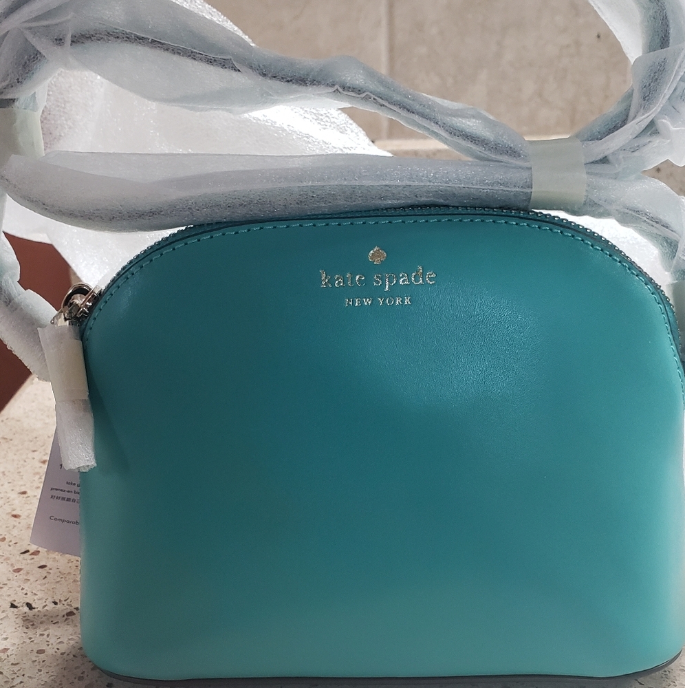 NWT Kate Spade New York Kali Smooth Leather Crossbody Bag Teal Green 💚..